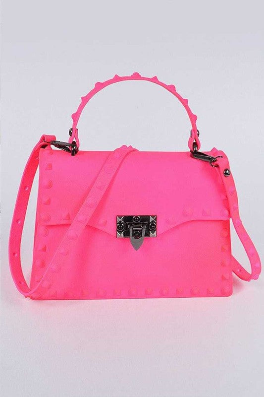 Matte Finish Studded Convertible Jelly Bag