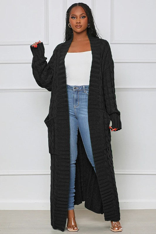 LONG MAXI SWEATER CARDIGAN