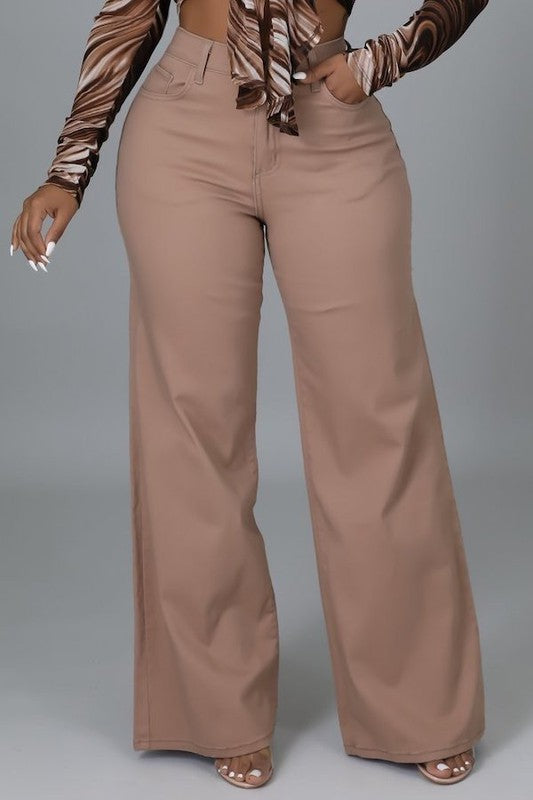 Mauve Wide Leg jean