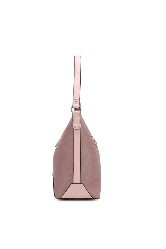 MKF Collection Graciela Color-Block Hobo by Mia k