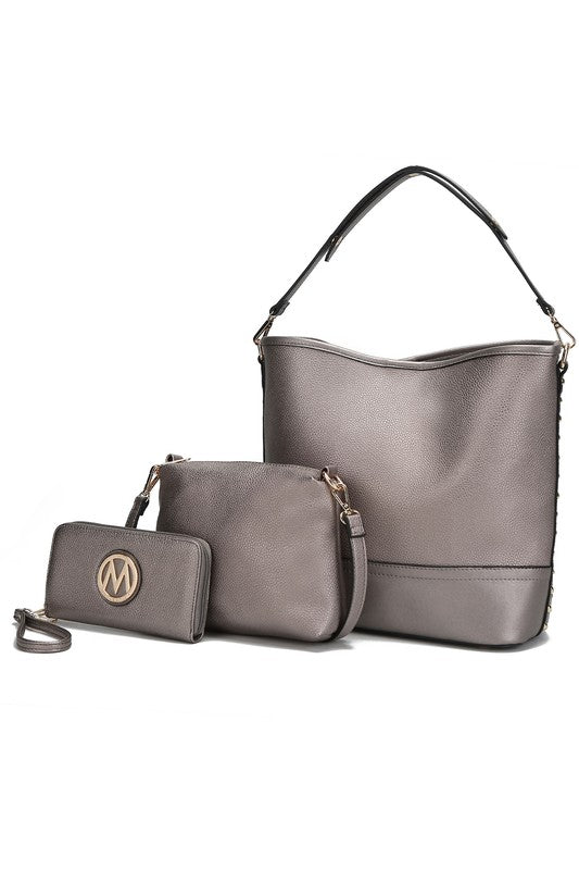 MKF Wren Hobo with Pouch and Wristlet by Mia K