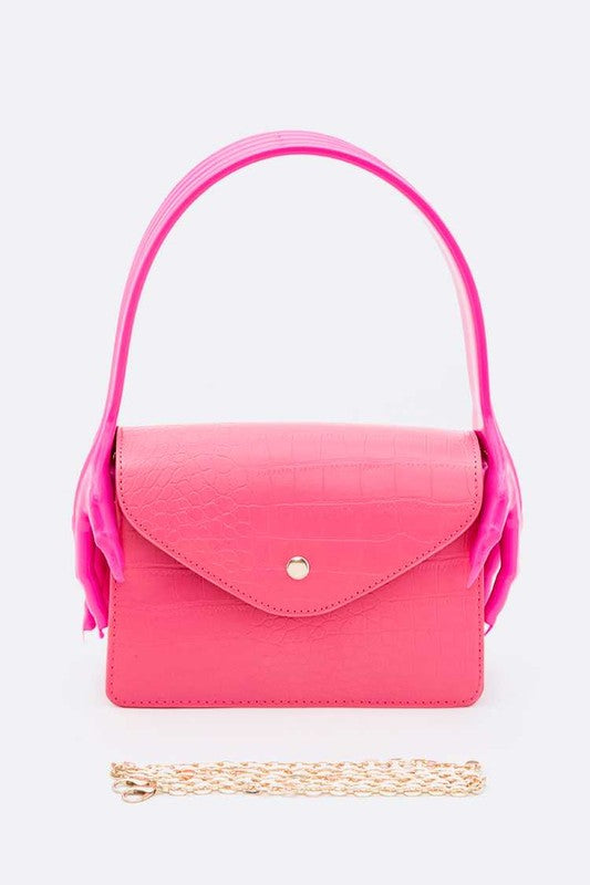 Iconic Hand Jelly Handle Convertible Fashion Bag