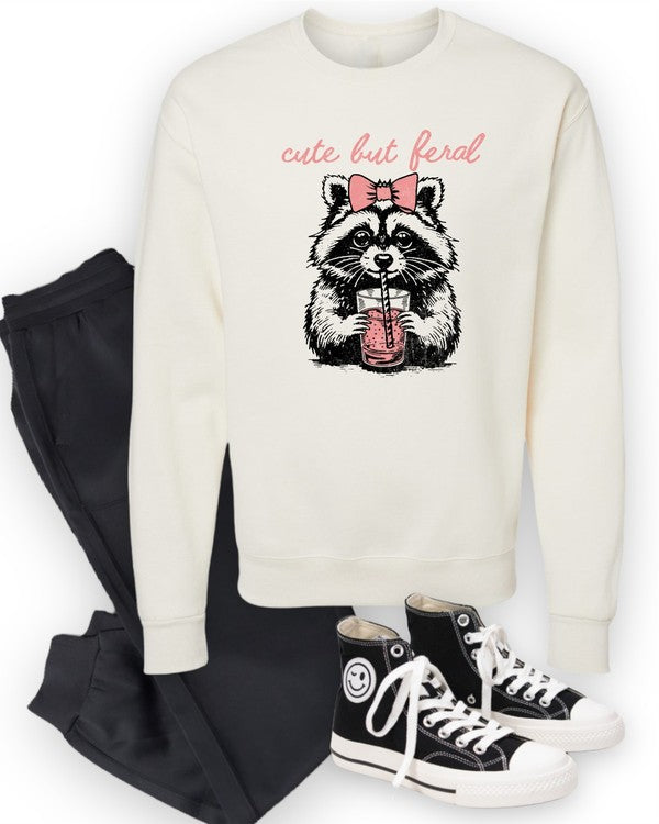 Cute but Feral Graphic Sweatshirt